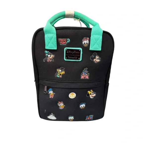 Loungefly Disney Black and Light Green Backpack Oogie Boogie Loungefly Mini Backpack Disney Parks Nightmare  main image 3